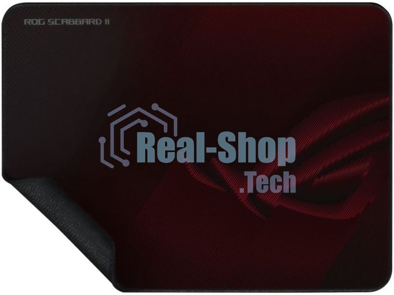 Игровой коврик для мыши ASUS ROG Scabbard II medium (360 x 260 x 3 мм, резина, тканый материал, cиликон, 90MP02H0-BPUA00)