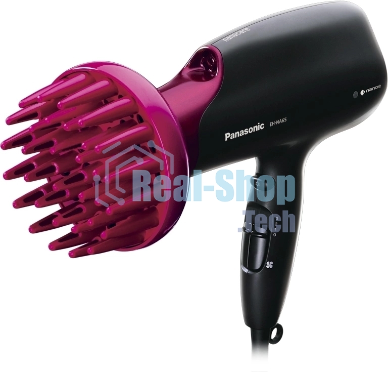 Фен Panasonic EH-NA65 черный/розовый, 2000 Вт, ионизация