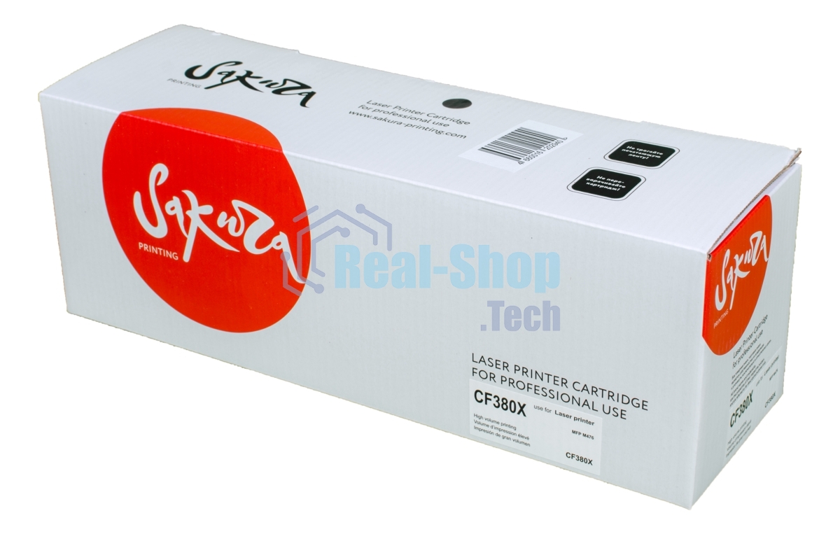 Картридж Sakura CF380X для HP MFP M476, черный, 4400 к.