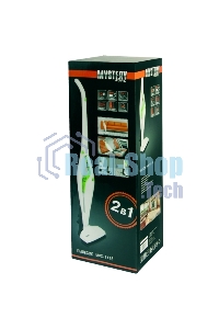 Пылесос вертикальный Mystery MVC-1118 белый/зеленый, питание от аккумулятора, 300 Вт, уборка сухая, пылесборник 0.5 л, работа от АКБ max 30 мин