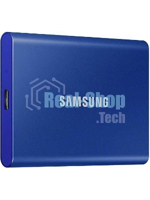 Внешний SSD Samsung T7, 2TB, USB 3.2 Gen 2 Type-C, R/W 1050/1000, синий
