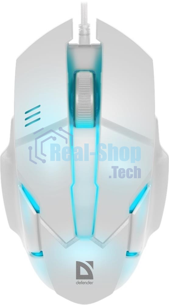 Мышь проводная Defender Host MB-982 белый, 1000 dpi, USB, кнопки - 3