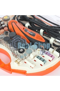 Прямошлифовальная машина (гравер) PATRIOT EE 111 с гибким валом, 140Вт, 210 насадок в комплекте, кейс