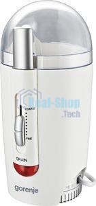 Кофемолка Gorenje SMK150WI 150Вт сист.помол.:одинарный нож вместим.:60гр серый/белый