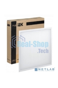 Светильник светодиодный ДВО Iek LDVO3-6571-45-4000-K01 6571-O 45Вт 4000К 595х595х20 опал аналог люм.свет. 4х18 накладных или в потолок Армстронг