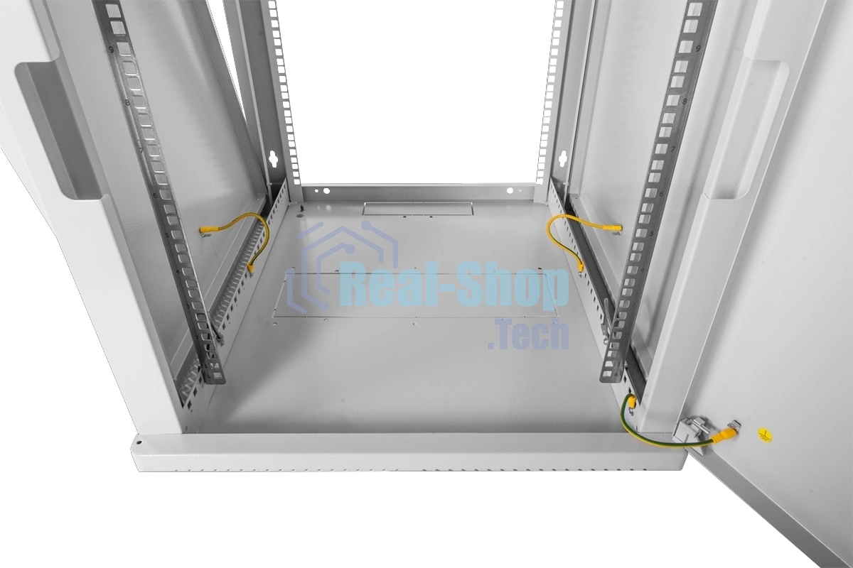 Шкаф коммутационный ЦМО (ШРН-15.500.1) настенный 15U 600x529 мм пер. дв. металл 200 кг серый 470 мм 180 град.