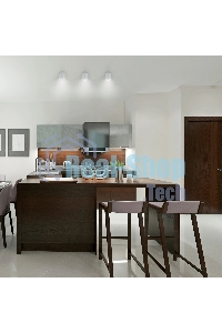 Светильник Gauss Overhead накл цил 6W 420lm 4100K 170-240V IP20 68x75мм белый с расс LED