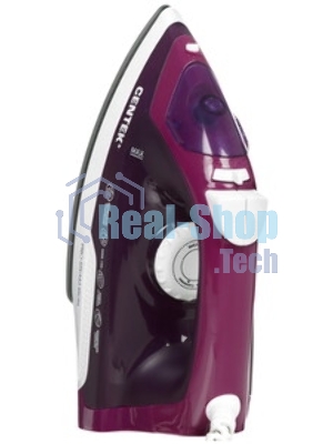 Утюг Centek CT-2348 фиолетовый, 1600 Вт, 20 г/мин, 80 г/мин, 200 мл