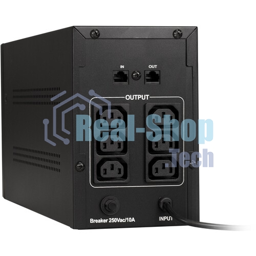 Источник бесперебойного питания ExeGate EX292801RUS SpecialPro UNB-1600.LED.AVR.2SH.3C13 1600VA/950W, LED, AVR, 2*Schuko+3*C13, съемн.кабель, металлический корпус, черный