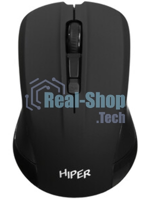 Мышь беспроводная HIPER HOMW-101-BT черный, 1600 dpi, радиоканал, USB, кнопки - 4