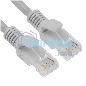 Патч-корд LSZH UTP Cablexpert PP31-1M cat.5e, 1м, литой, многожильный, серый