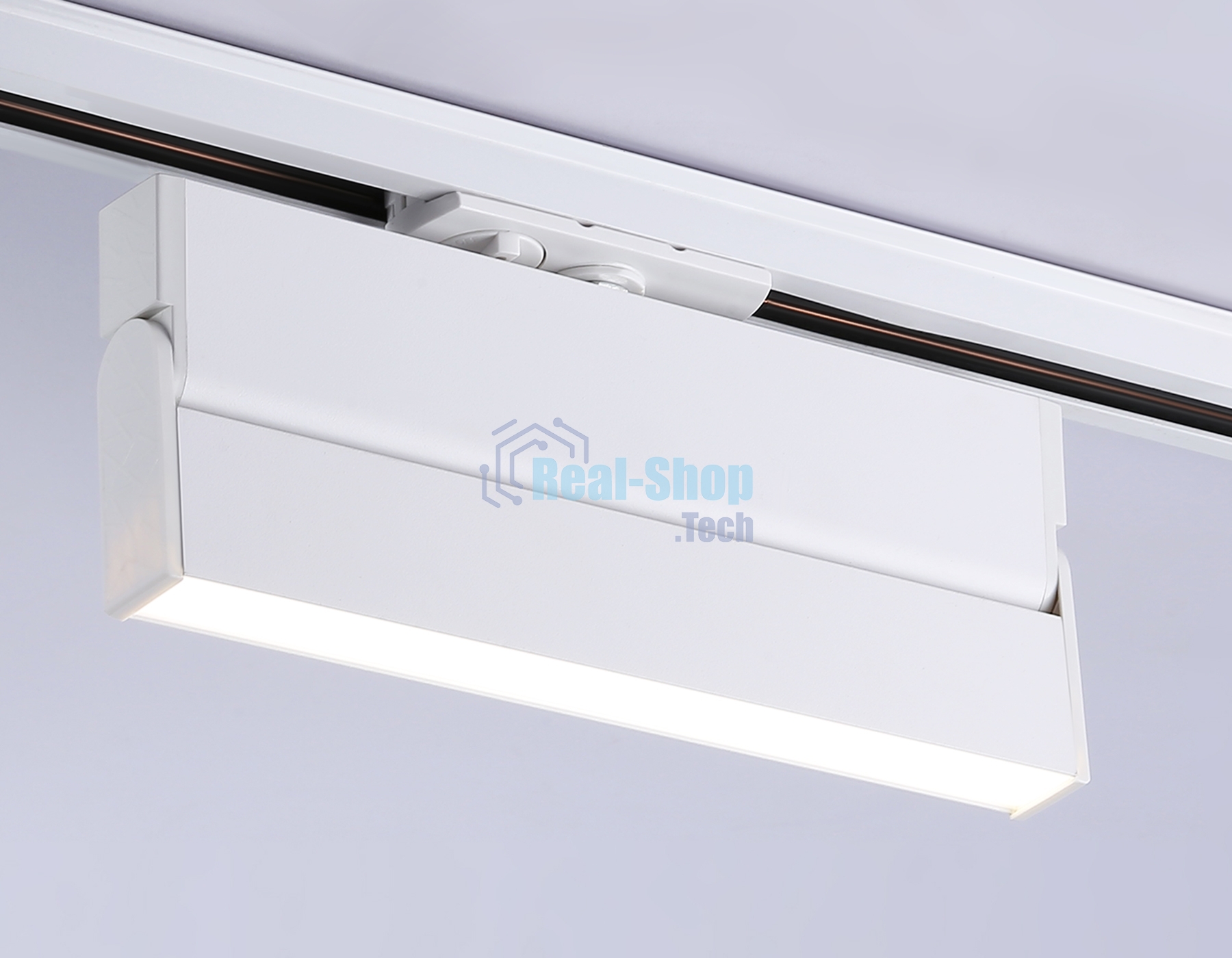 Трековый однофазный светодиодный светильник Ambrella light GL6806 WH белый LED 12W 4200K 230*22*87