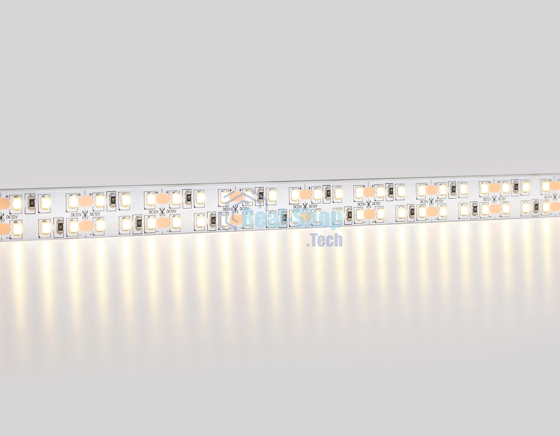 Светодиодная лента Ambrella light GS1601 2835 240Led/ 19.2W m/ 12V IP20 3000K/ 5000*14*1.2mm (2 конт.)