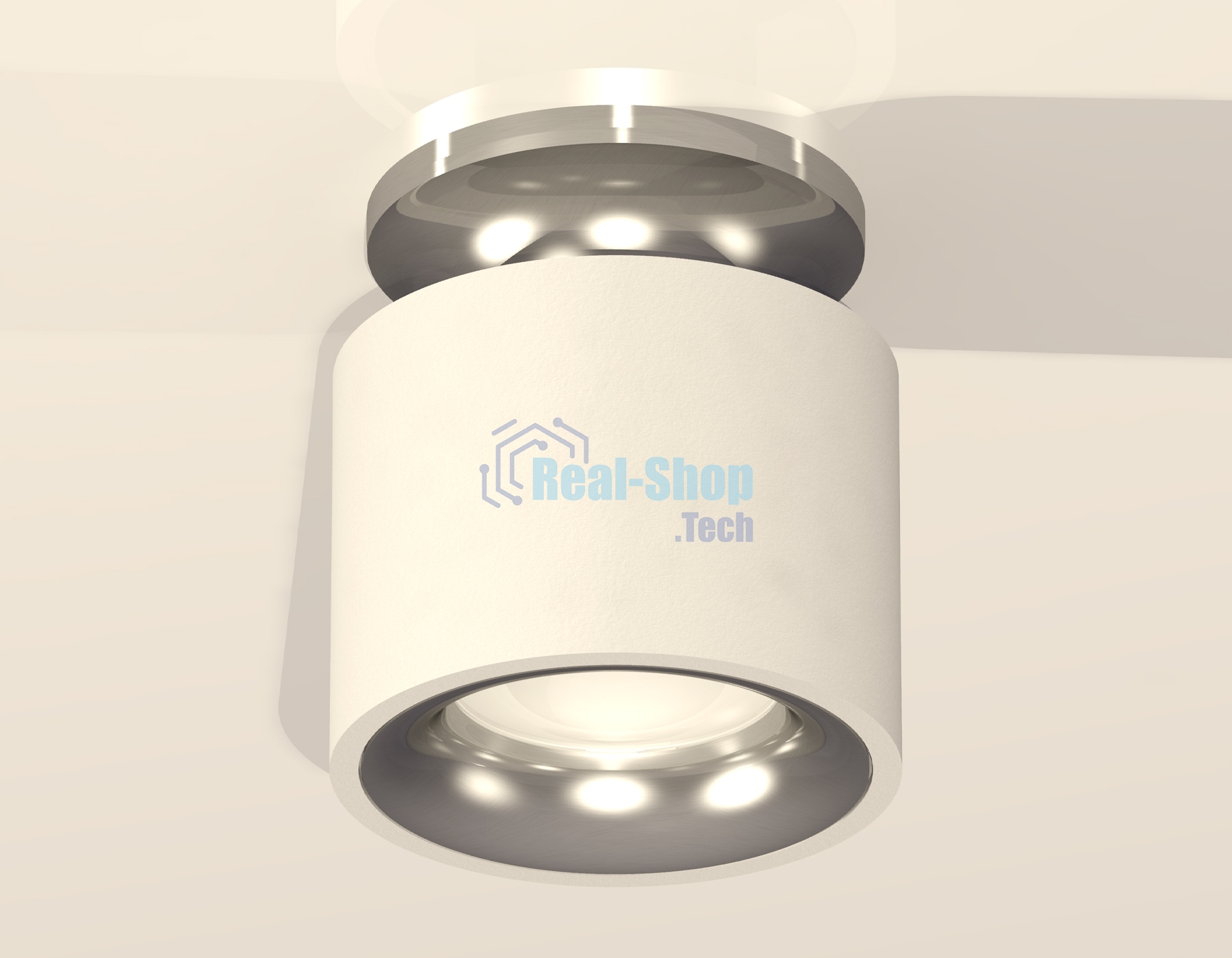 Светильник Ambrella Light XS7510081 SWH/PSL белый песок/серебро полированное MR16 GU5.3 (N7927, C7510, N7012)
