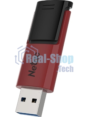 Флешка USB Netac U182 (NT03U182N-064G-32RE), 64Gb, USB 3.0, R/W 70/30, красный/черный