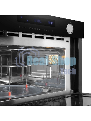 Встраиваемая микроволновая печь Maunfeld MBMO349GB черный, 34 л, 900 Вт, переключатели - сенсор, поворотный механизм