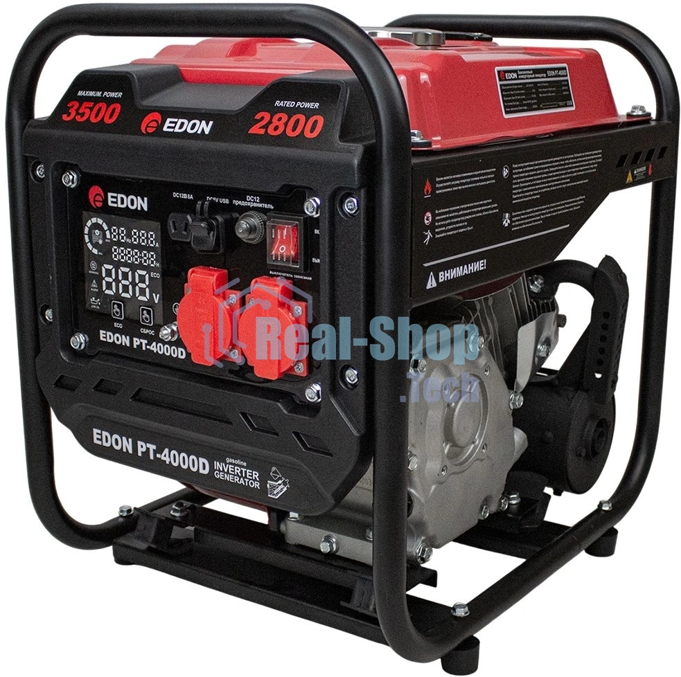 Бензиновый инверторный генератор Edon Edon PT-4000D 3.5кВт