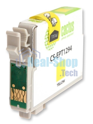 Картридж струйный Cactus CS-EPT1294 (T1294) желтый (10 мл) для Epson Stylus Office B42/BX305/BX305F/BX320/BX525/BX625/SX420/SX425