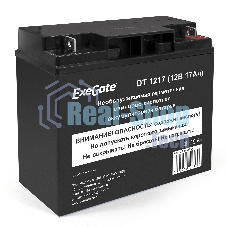 Батарея для ИБП ExeGate DT 1217 (12V 17Ah, клеммы F3 (болт М5 с гайкой))