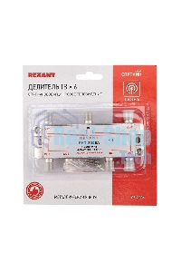 Делитель ТВ Rexant х 6 под F разъем 5-2500 МГц 