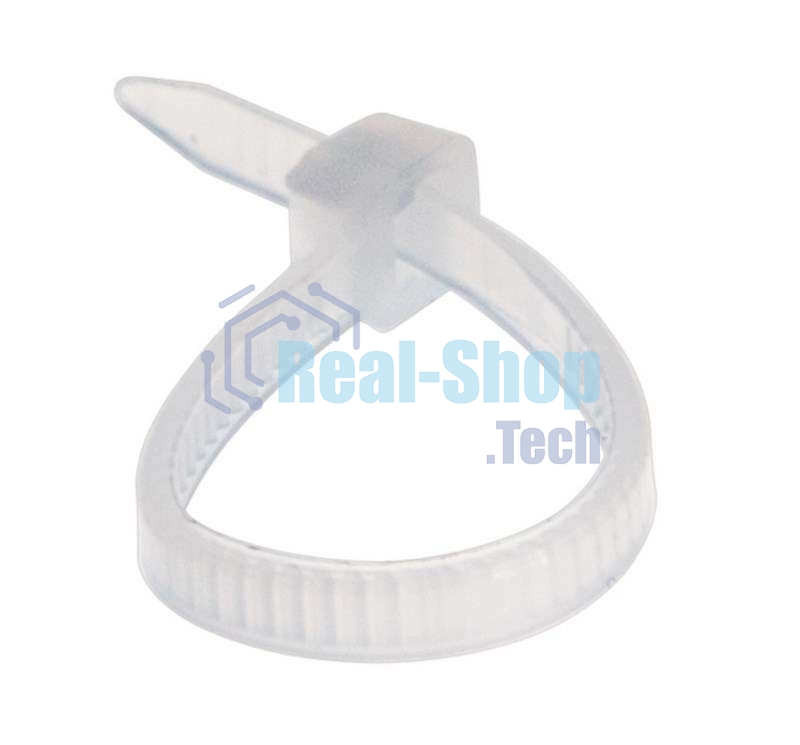 Хомут кабельный Rexant 2.5х100 нейл. белый (уп. 100 шт)