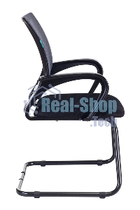 Кресло компьютерное Бюрократ CH-695N-AV/DG/TW-11 серый TW-04, сиденье черный TW-11, на полозьях