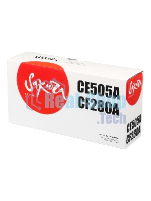 Картридж лазерный Sakura CE505A/CF280A для HP Laserjet 400M/401DN P2035/P205, LJ M425, черный, 2700 к.
