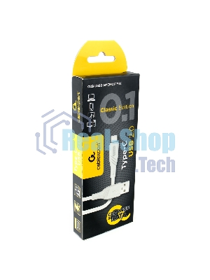 Кабель USB2.0 Cablexpert CCB-USB2-AMCMO1-1MW, AM/Type-C, издание Classic 0.1, длина 1м, белый, блистер