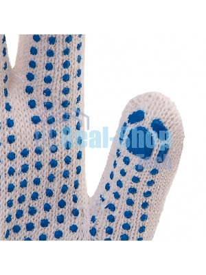 Перчатки трикотажные, с ПВХ точкой, 10 класс Россия