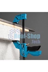 Струбцина Gross 20702 реечная быстрозаж. пистолет. пошаг.механизм пл. корпус 300мм