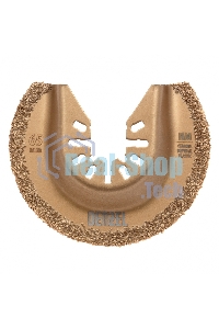 Насадка для МФИ Denzel режущая полукруг., HM, по плитке и дереву, 65 мм