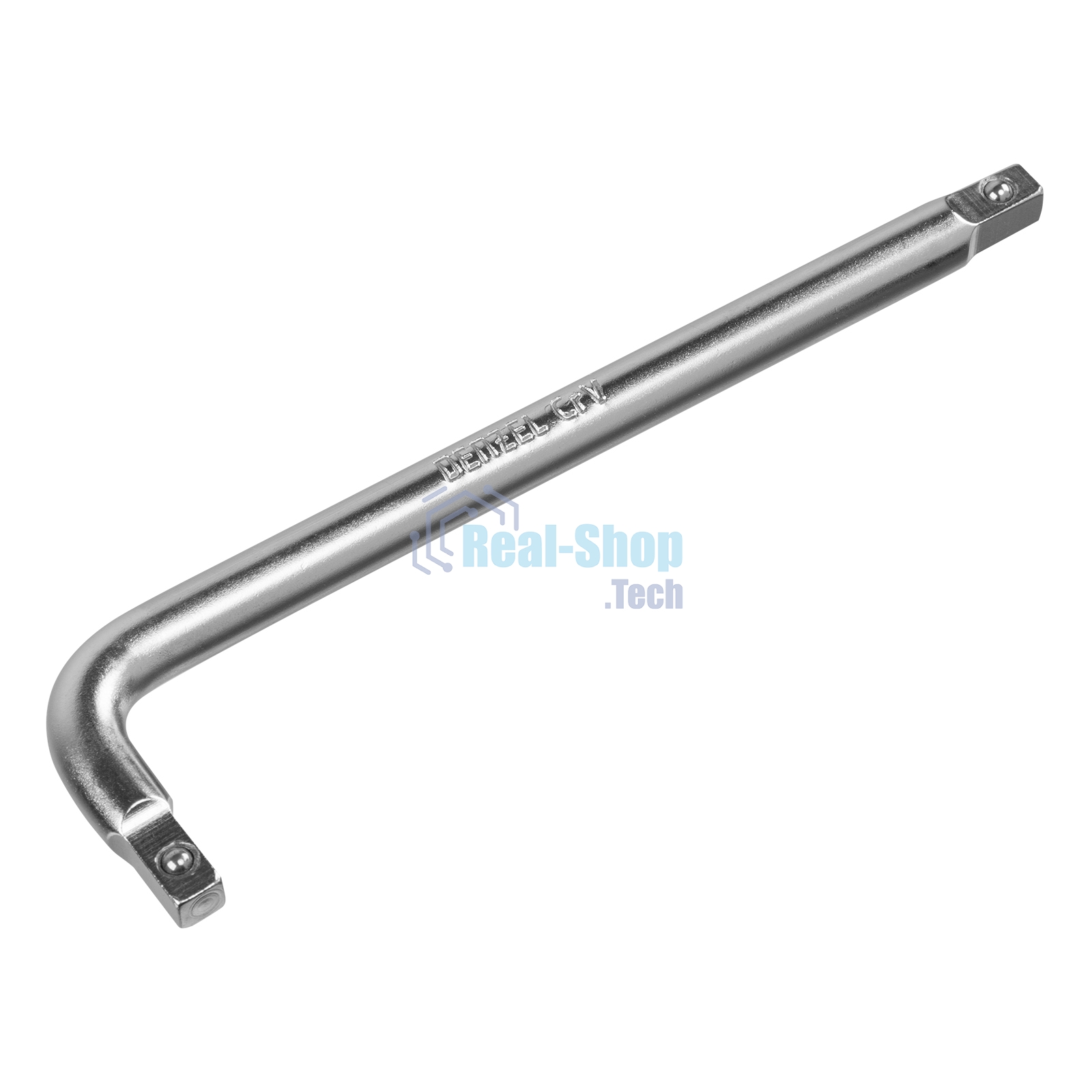 Вороток Г-образный Denzel 150x40 мм, квадрат 1/4