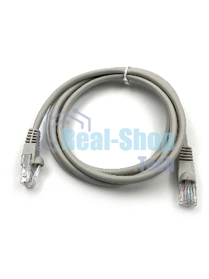 Патч-корд Buro LSZH UTP cat.5e 1.5м серый RJ-45 (m)-RJ-45 (m)