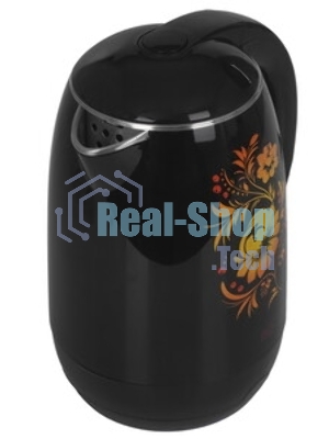 Чайник электрический BQ KT1702P черный-Цветы