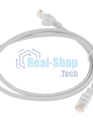Патч-корд LSZH UTP Cablexpert PP31-1M cat.5e, 1м, литой, многожильный, серый