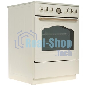 Плита электрическая Gorenje GECS6B70CLI бежевая, конфорок 4 электрических, духовка 71 л, 60 см x 85 см x 60 см