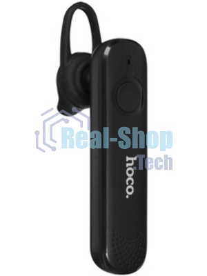 Моно-гарнитура Hoco E63 черный, внутриканальный (моно), Bluetooth, заушное крепление, до 10 ч