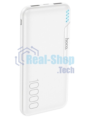 Портативный аккумулятор 10000mAh 2USB+1Type-C+1Micro USB 2.0A Hoco J158A (White)