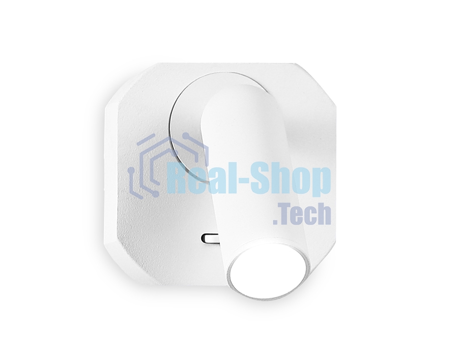 Настенный поворотный светодиодный светильник Ambrella light FW282 SWH белый песок LED 4200K 3W 66*66*65