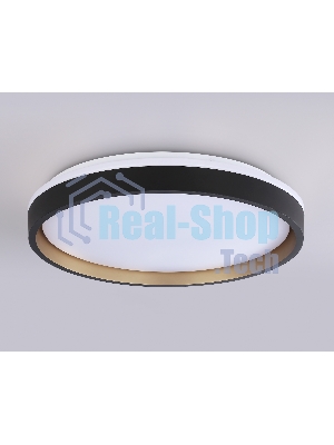 Светодиодный светильник RGB Ambrella light FZ610 BK/GD черный/золото IP20 66W 3000K-6500K+RGB D490*85 (ПДУ ИК)