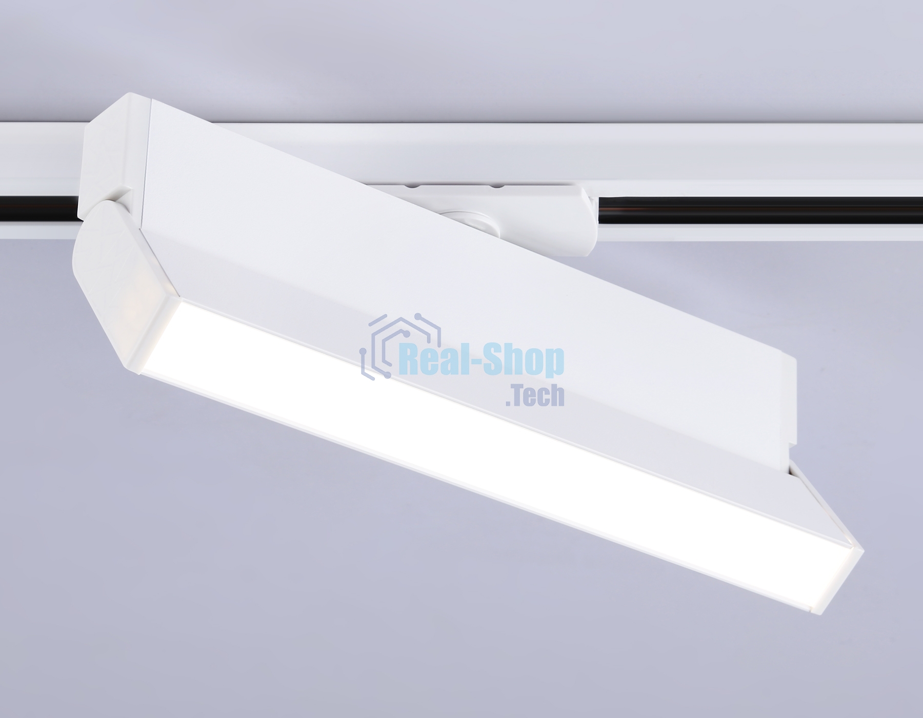 Трековый однофазный светодиодный светильник Ambrella light GL6806 WH белый LED 12W 4200K 230*22*87