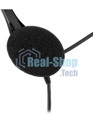 Гарнитура Oklick HS-M300 чёрный/серый, проводная, USB