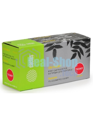 Картридж лазерный Cactus CS-TK590Y желтый (5000 стр.) для Kyocera FS-C2026MFP/C2126MFP/C2526MFP/C2626MFP/C5250DN