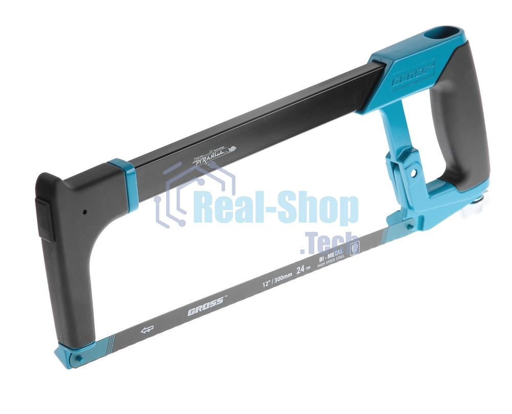 Ножовка Gross 77600 PIRANHA 300 мм по металлу обрезиненная рукоятка и захват