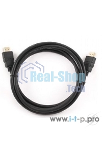 Кабель Cablexpert HDMI CC-HDMI4-0.5M, 19M/19M, v2.0, медь, позол.разъемы, экран, 0.5м, черный, пак