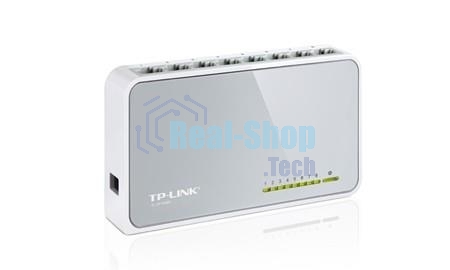 Коммутатор TP-Link SOHO TL-SF1008D Коммутатор 8-port 10/100M mini Desktop Switch, 8 10/100M RJ45 ports, Plastic case