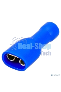 Клемма плоская Rexant полностью изолированная гнездо 6.6 мм 1.5-2.5 мм² (РППи-м 2.5-(6.3))