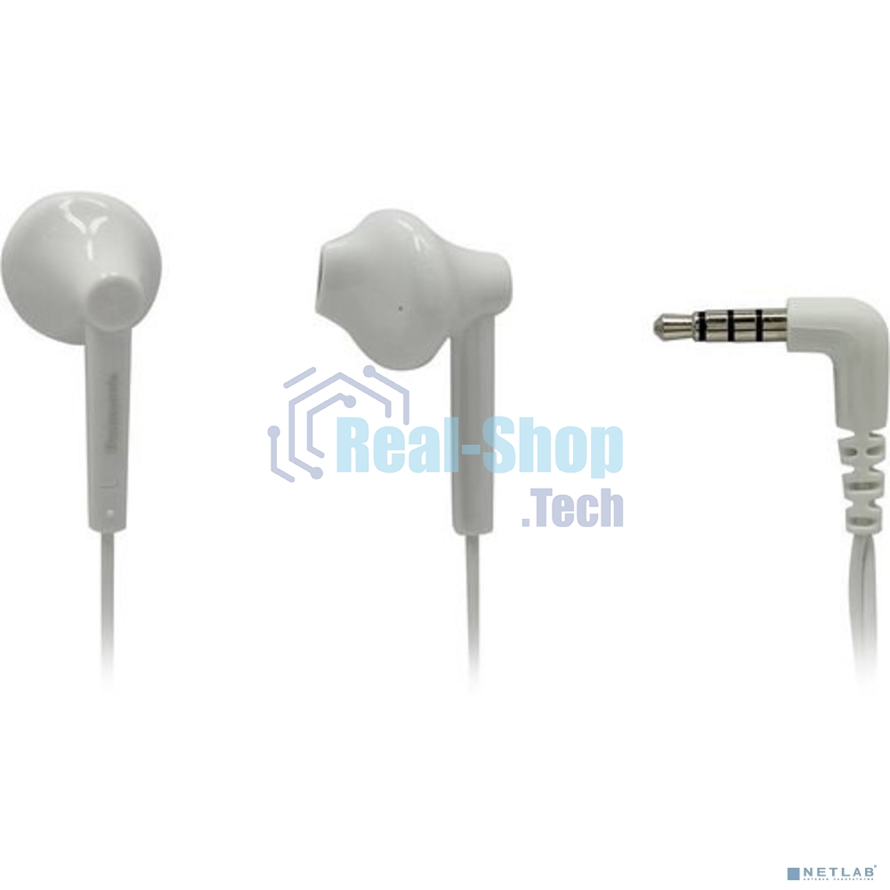 Наушники Panasonic RP-TCM55GC-W внутриканальные 10-24000Гц 1.2м 3.5мм 109дБ микрофон белые