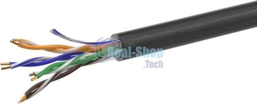 Кабель витая пара U/UTP cat.5e 4х2х24AWG solid CCA PE Out. 305м (м) Net.on 01-0301