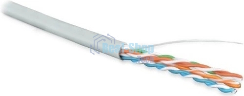 Кабель информационный Hyperline UUTP4R-C5E-S24-IN-LSZH-GY-305 cat.5e UTP 4 пары 24AWG LSZH внутренний 305м серый